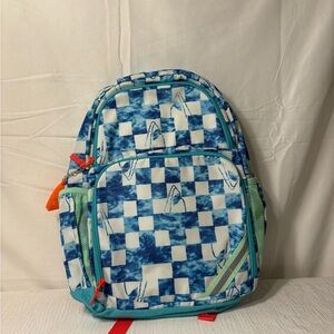 Source Unknown Blue and White Kids Backpack